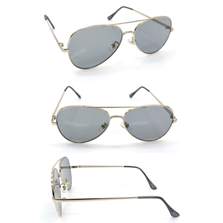 美品　バレンシア　サングラス　度入り　メタルフレーム　ティアドロップ　シルバー sunglass-dothepogo_teadropsilvermr
