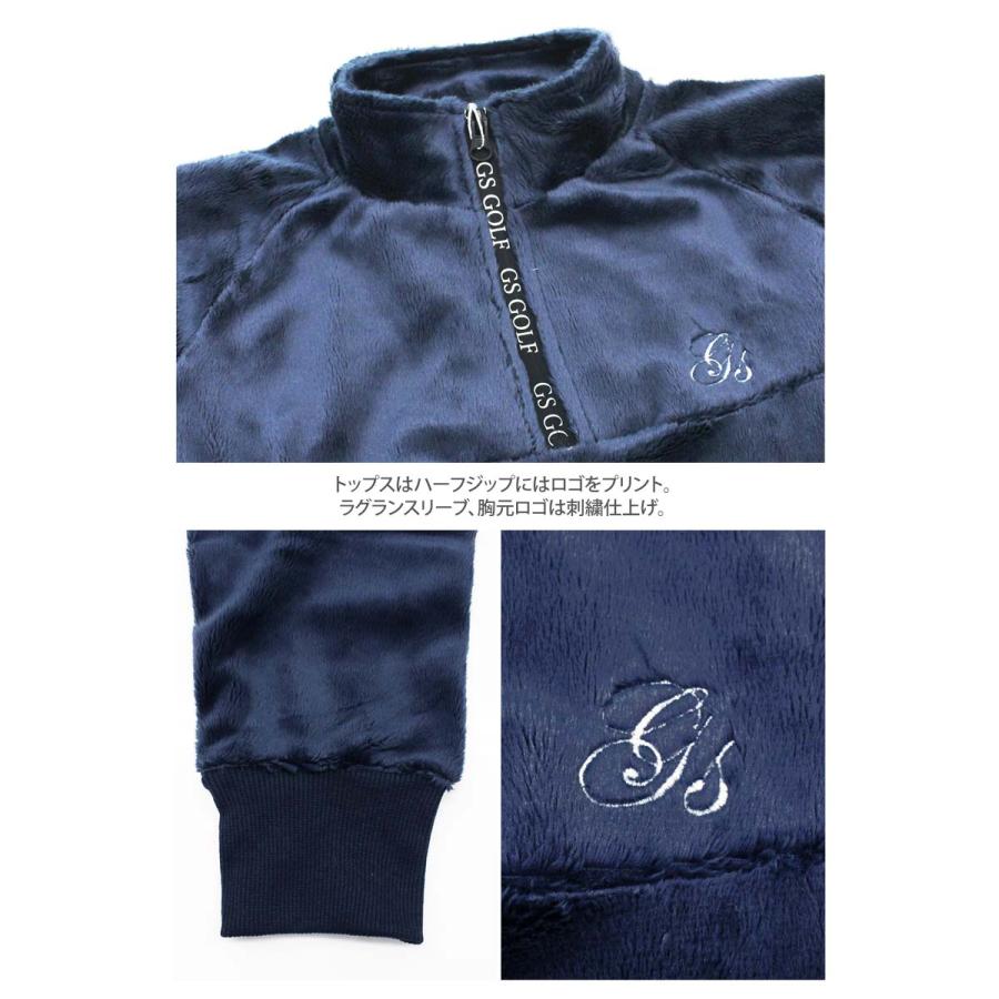 ジーフォア ゴルフウェア ハーフジップ トレーナー レディース トップスネイビー ジーフォア ゴルフウェア レディース ハーフジップ トレーナー