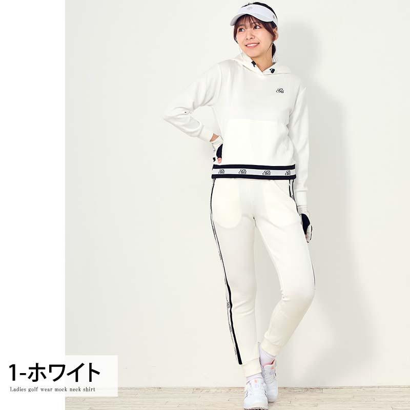 レザレクション　ホワイト上下　レディースゴルフウェア レザレクション ホワイト上下 レディースゴルフウェア