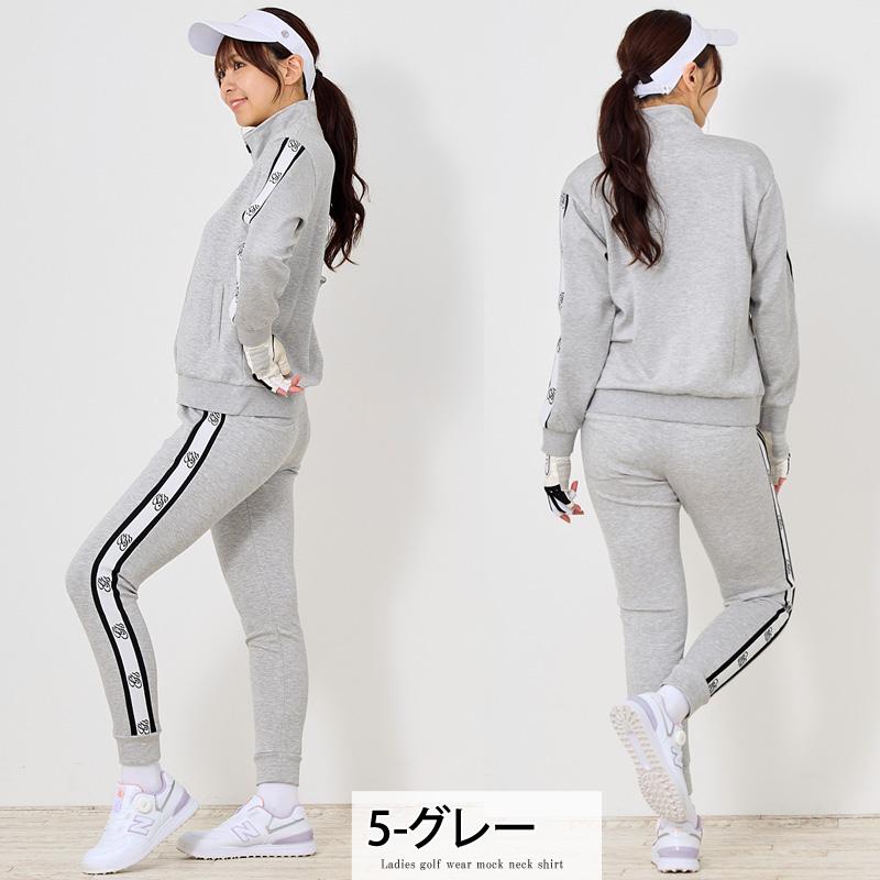 レディースゴルフウェアセットアップスL／M ゴルフウェア レディース 上下セットアップ gs GOLF ジップアップ