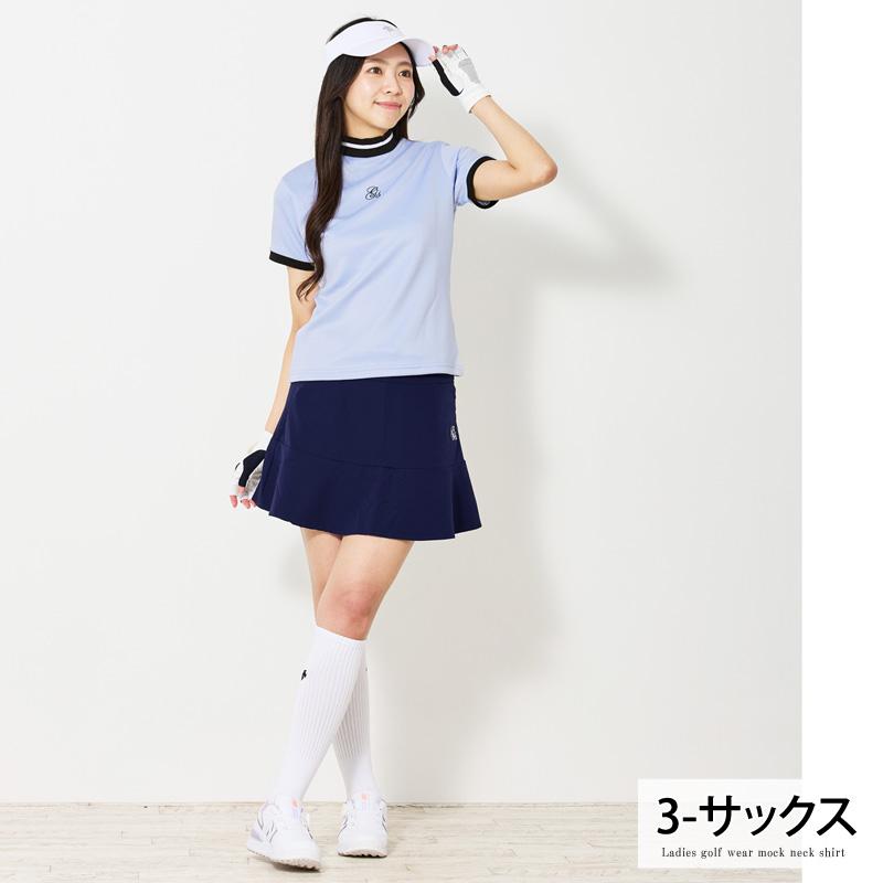 ゴルフウェア レディース モックネック gs GOLF ポロシャツ ハイネック