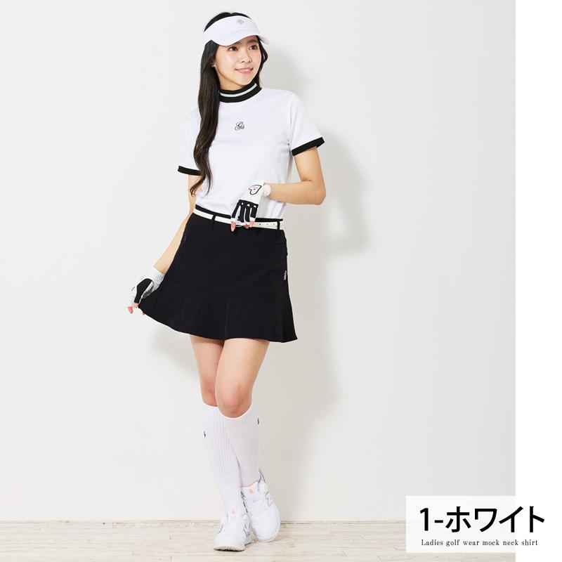 ゴルフウェア レディース モックネック gs GOLF ポロシャツ ハイネック