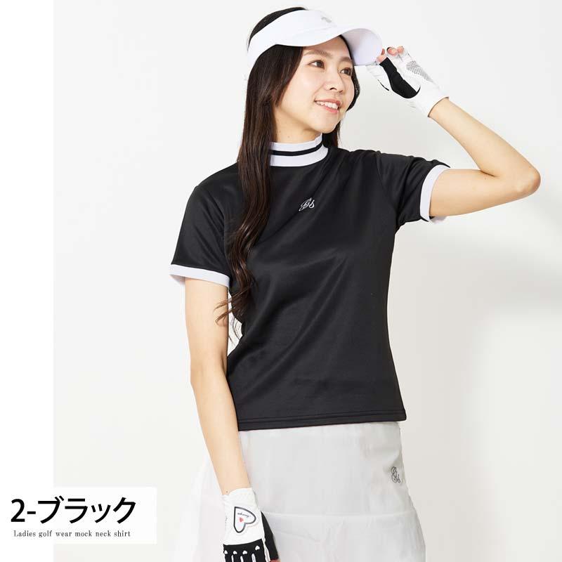 ゴルフウェア レディース モックネック gs GOLF ポロシャツ ハイネック