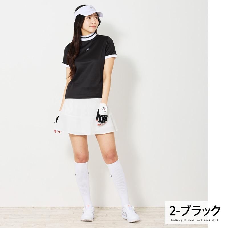 ゴルフウェア レディース モックネック gs GOLF ポロシャツ ハイネック