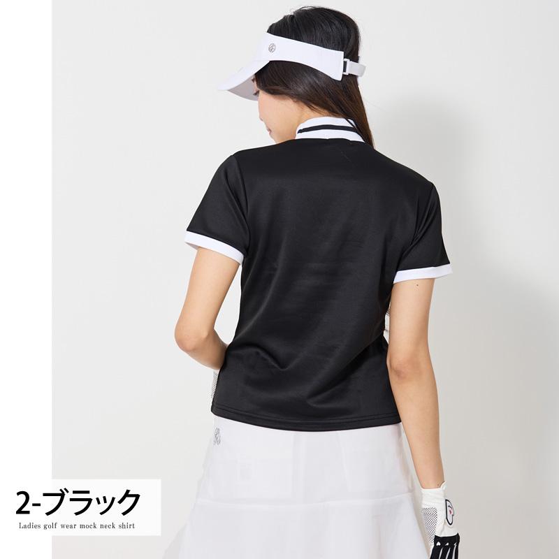 ゴルフウェア レディース モックネック gs GOLF ポロシャツ ハイネック