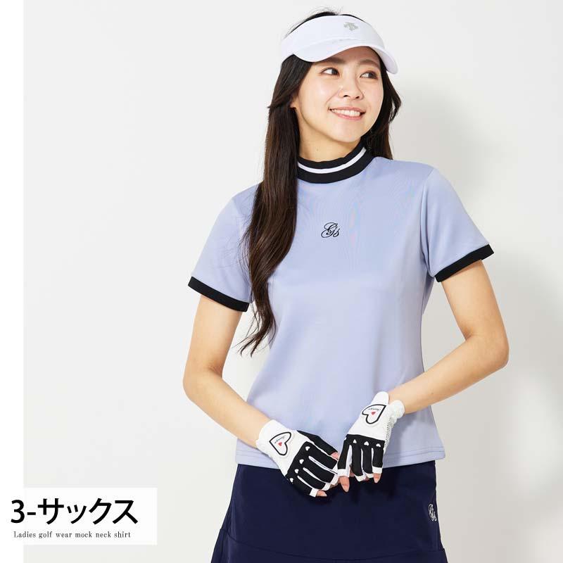 ゴルフウェア レディース モックネック gs GOLF ポロシャツ ハイネック