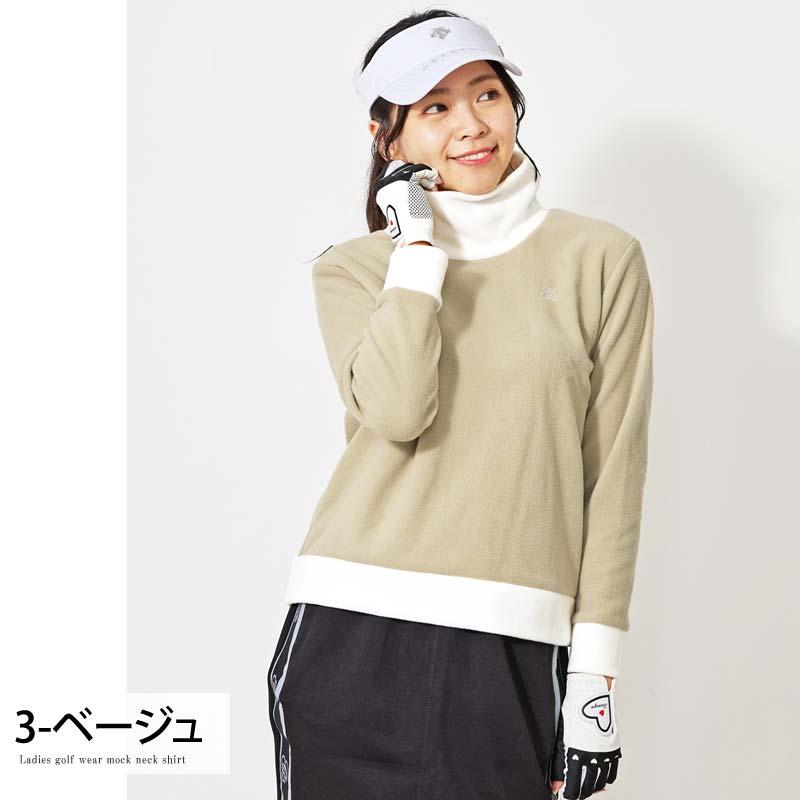ゴルフウェア レディース gs GOLF フリース ニットセーター オフ