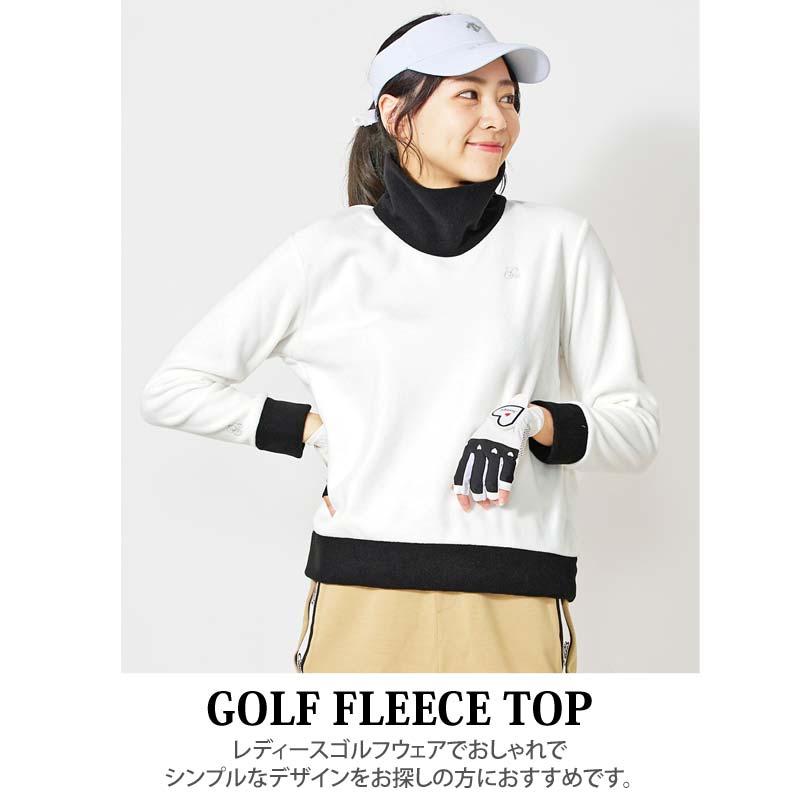 ゴルフウェア レディース gs GOLF フリース ニットセーター オフ