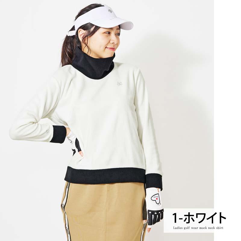 ゴルフウェア レディース gs GOLF フリース ニットセーター オフ