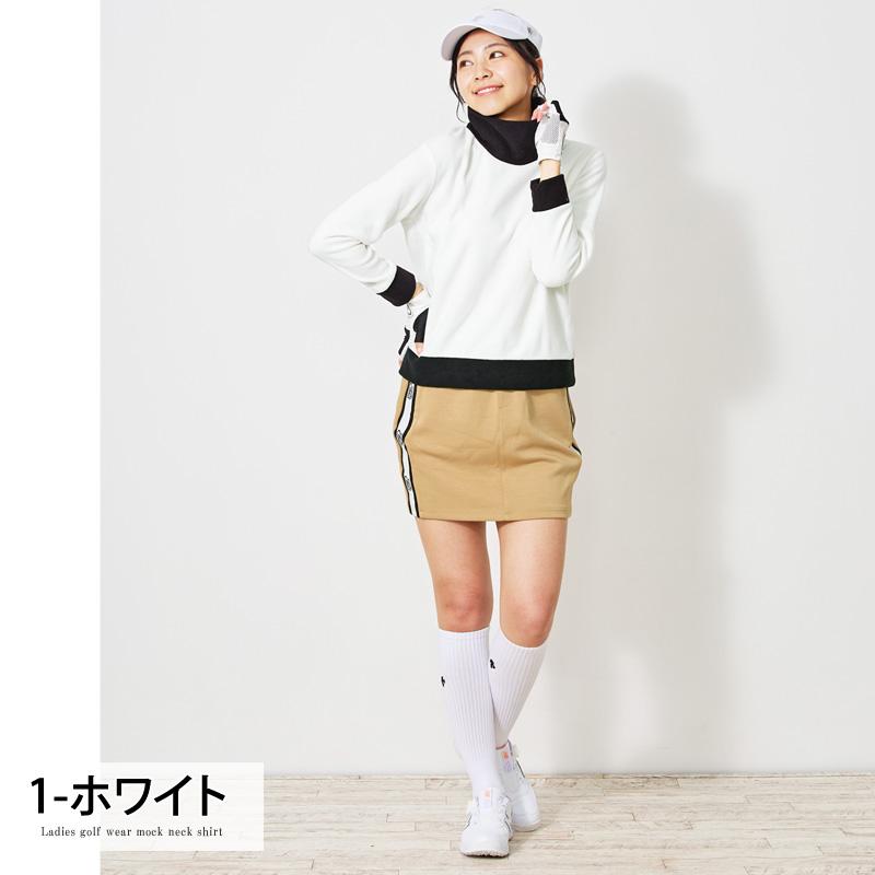 ゴルフウェア レディース gs GOLF フリース ニットセーター オフ