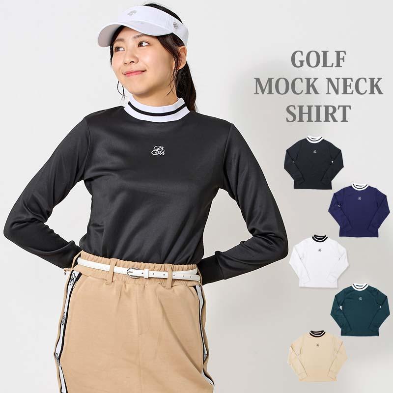 ゴルフウェア レディース モックネック gs GOLF ポロシャツ ハイネック