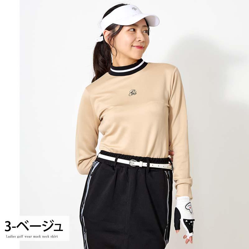 ゴルフウェア レディース モックネック gs GOLF ポロシャツ ハイネック