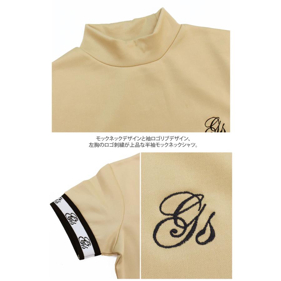 ゴルフウェア レディース モックネック gs GOLF ポロシャツ ハイネック