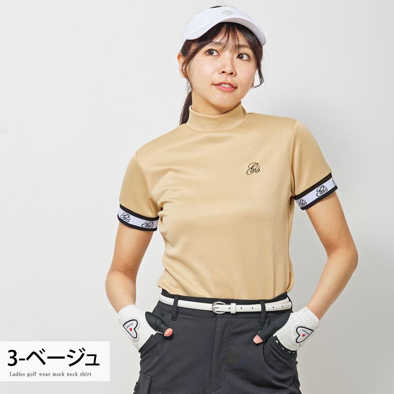 ゴルフウェア レディース モックネック gs GOLF ポロシャツ ハイネック