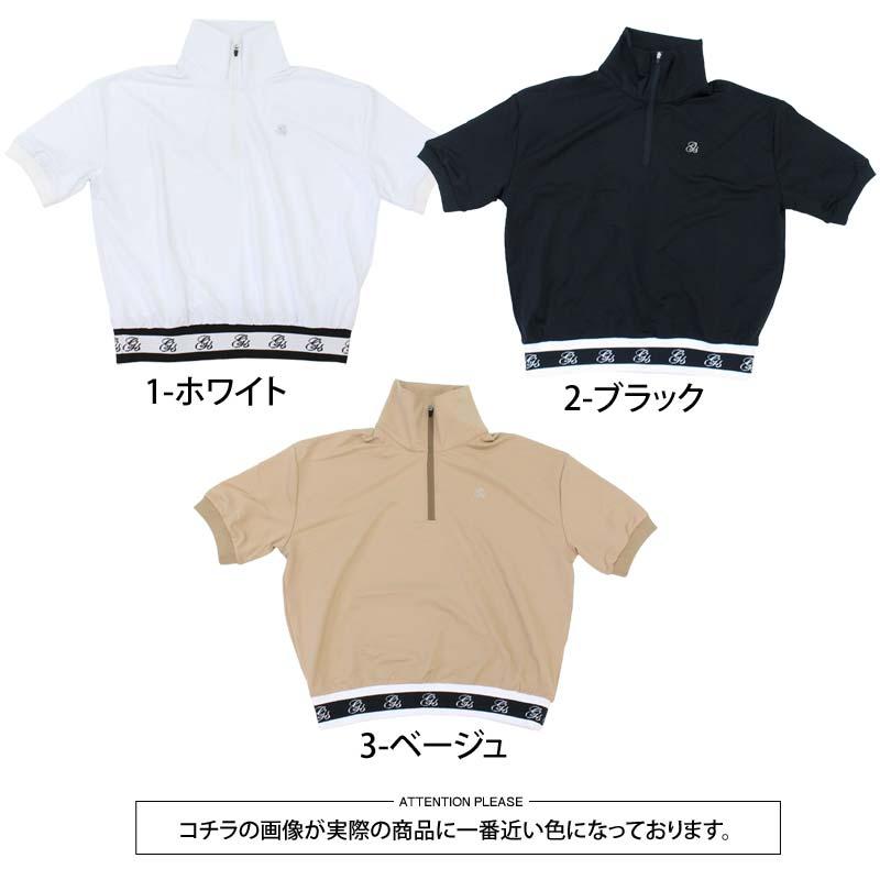 ゴルフウェア レディース gs GOLF ハーフジップ リブロゴトップス