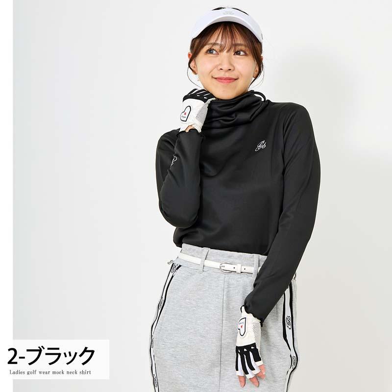 ゴルフウェア レディース モックネック gs GOLF ポロシャツ ハイネック