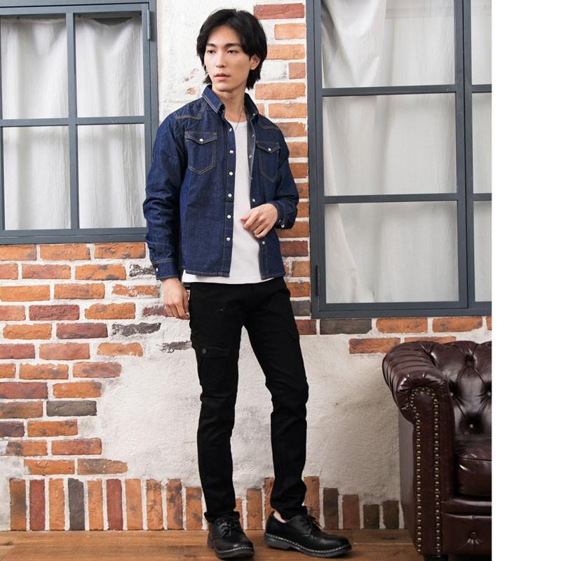 デニムシャツ メンズ シャツ 長袖 ユーズド加工 Used加工 ヴィンテージ加工 ウエスタン カジュアルシャツ 春新作 春服 N Shirt 31 Inase Casualinase カジュアルイナセ 通販 Yahoo ショッピング