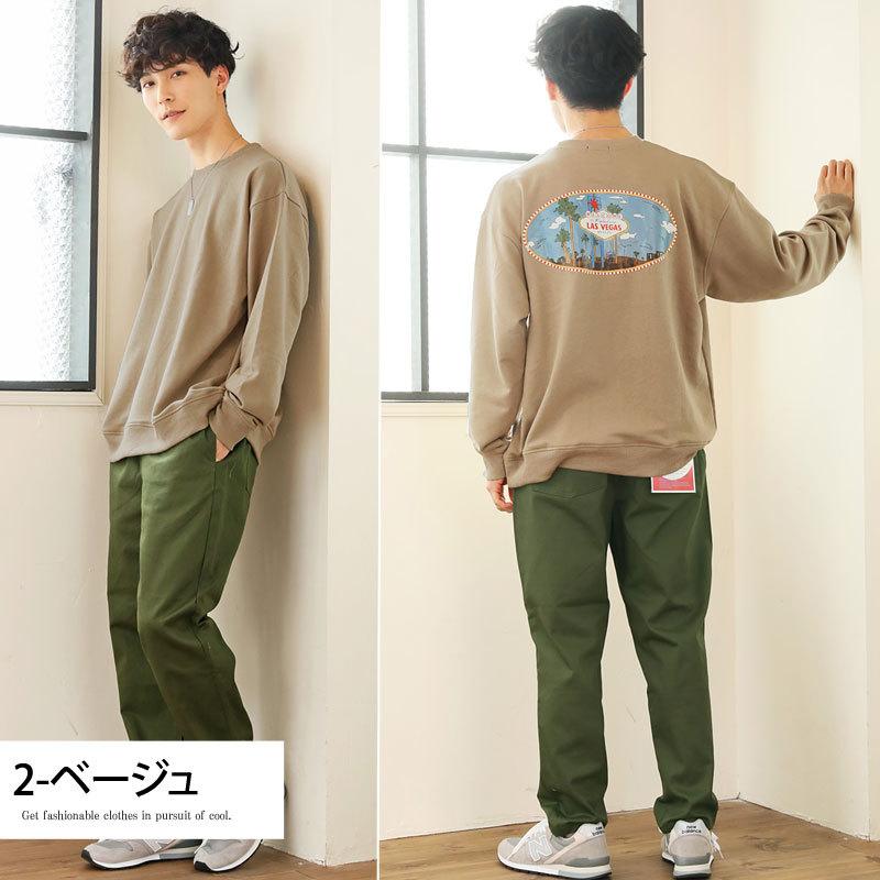 メンズスウェット メンズトレーナー ワイドシルエット ドロップ 