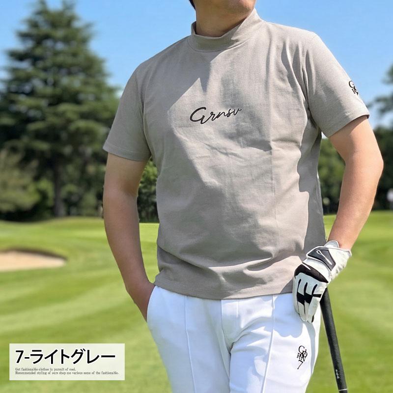 ゴルフウェア モックネックシャツ メンズ GIORNO SEVEN ジョルノセブン