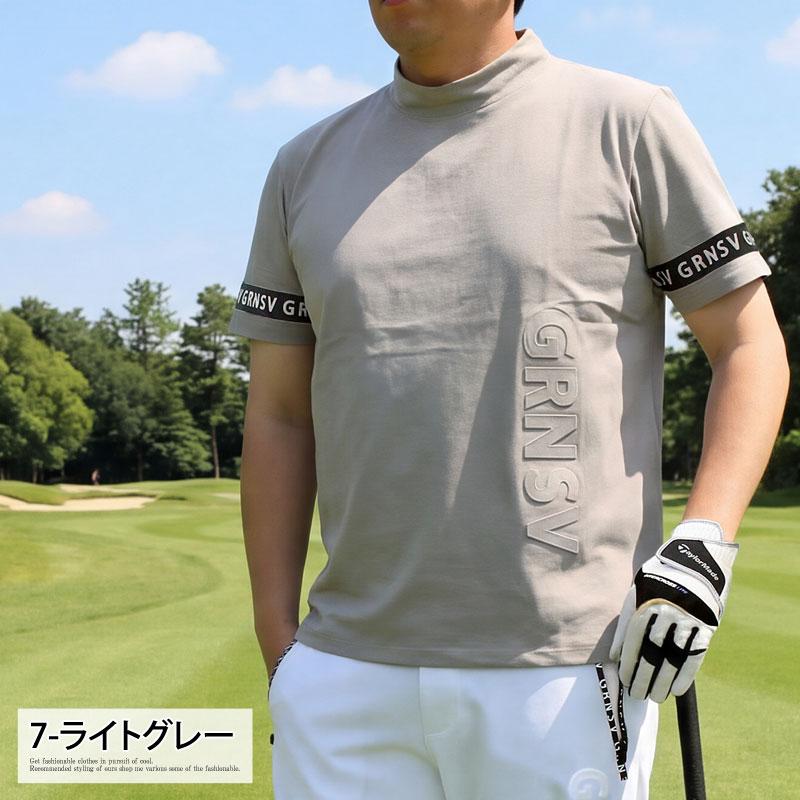 ゴルフウェア モックネックシャツ メンズ GIORNO SEVEN ジョルノセブン