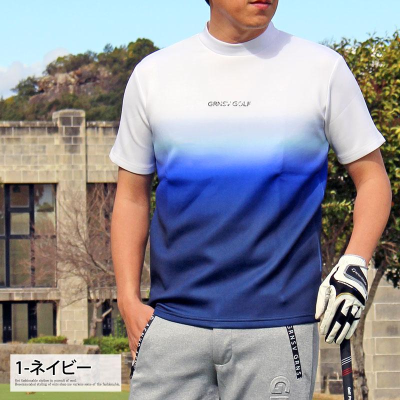 ゴルフウェア モックネックシャツ メンズ GIORNO SEVEN ジョルノセブン
