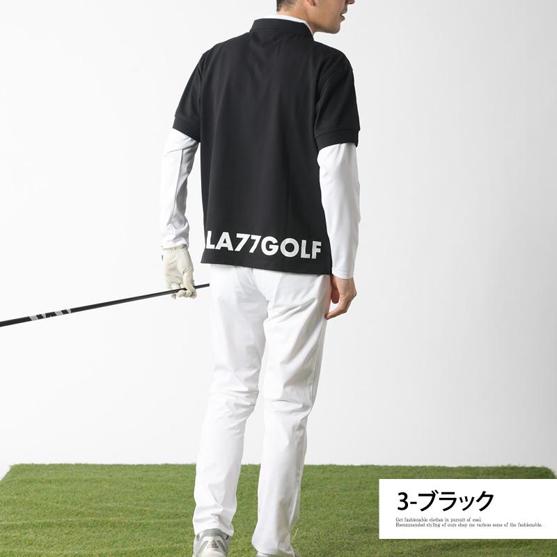 ゴルフウェア ポロシャツ メンズ STELLA77GOLF 半袖 COOLMAX 吸汗速乾