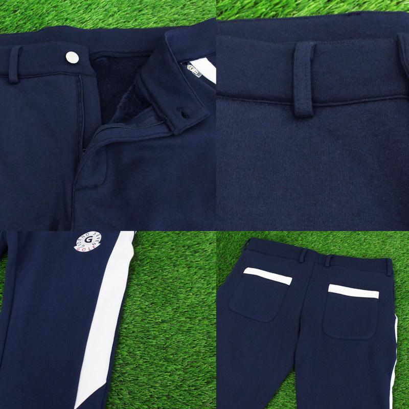 ゴルフウェア セットアップ 上下セット メンズ 暖裏起毛ボアフリース