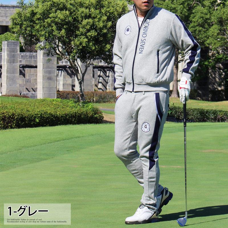 ゴルフウェア セットアップ 上下セット メンズ 暖裏起毛ボアフリース