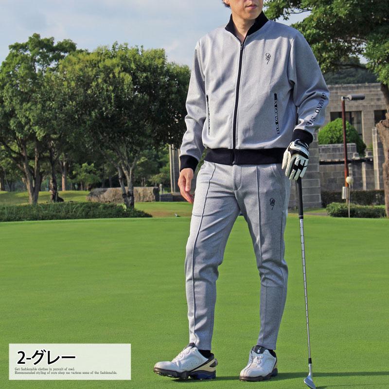 クロノス　CRONOS ブルゾンアウター　パンツ　ゴルフジャージ上下セットアップ ゴルフウェア メンズ セットアップ 上下セット GIORNO SEVEN