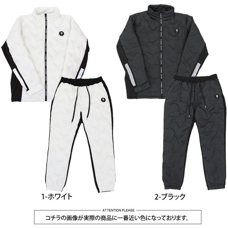 冬物ダウン.ゴルフウェアセットアップ ゴルフダウン 上下セットアップ メンズ ゴルフウェア GIORNO SEVEN