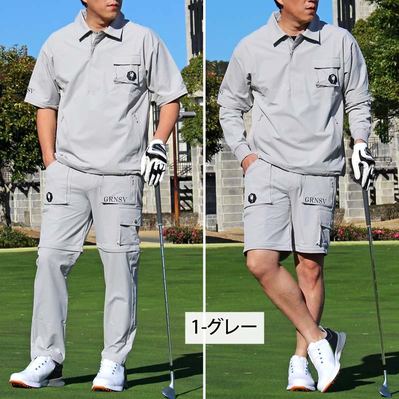 ゴルフウェア 4WAY 上下セットアップ メンズ ゴルフパンツ GIORNO