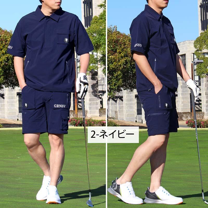 ゴルフウェア 4WAY 上下セットアップ メンズ ゴルフパンツ GIORNO