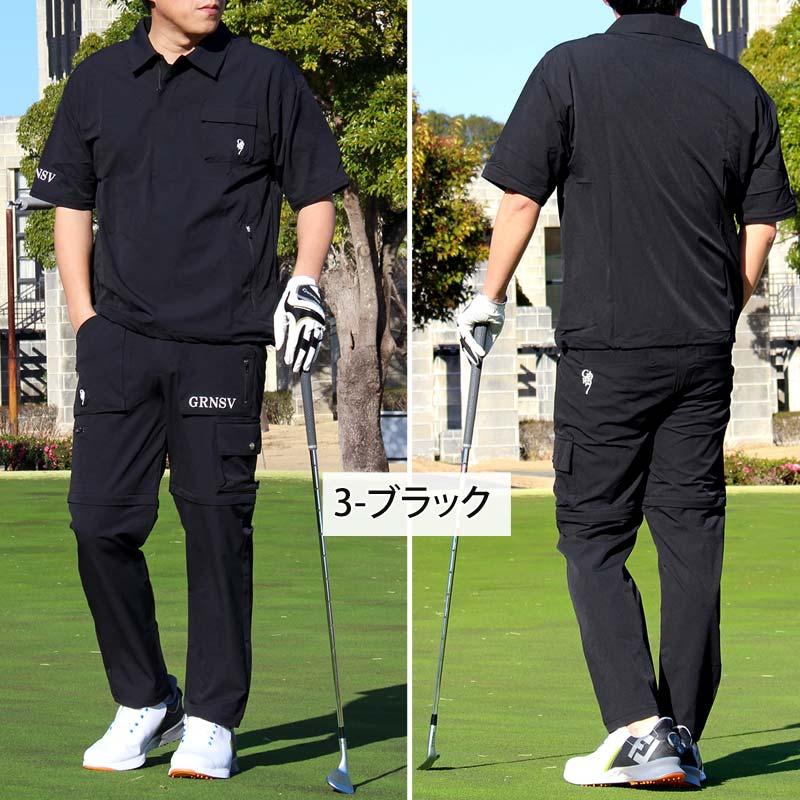 ゴルフウェア 4WAY 上下セットアップ メンズ ゴルフパンツ GIORNO