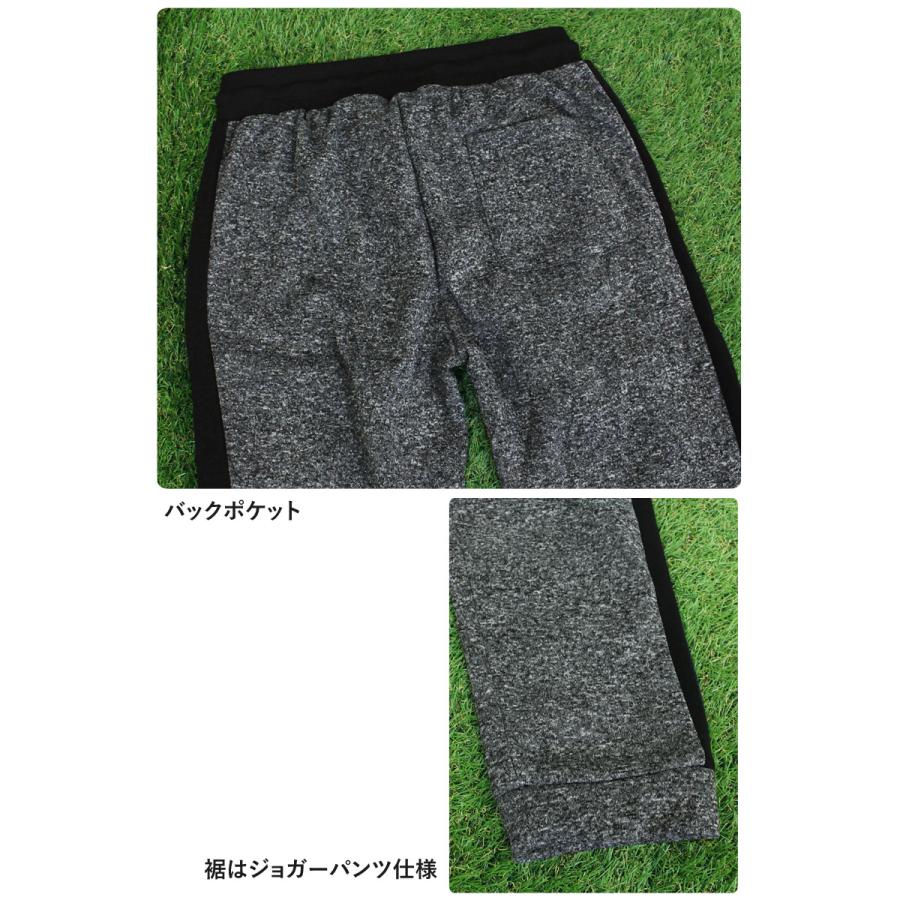 ゴルフウェア セットアップ メンズ 上下セット 暖かい 裏起毛 ニット