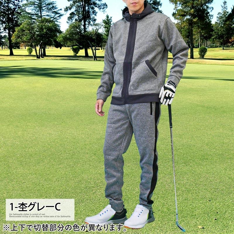 ゴルフウェア セットアップ メンズ 上下セット 暖かい 裏起毛 ゴルフウェア セットアップ メンズ 上下セット 暖かい 裏起毛