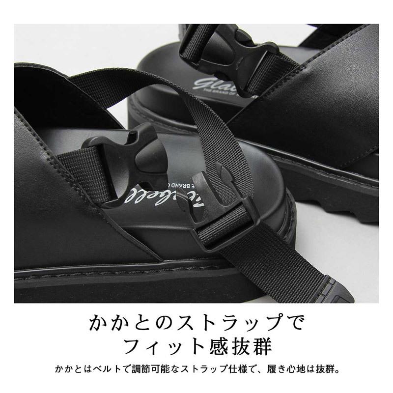 シャークソールクロスバンドサンダル おしゃれ 男女兼用 ユニセックス