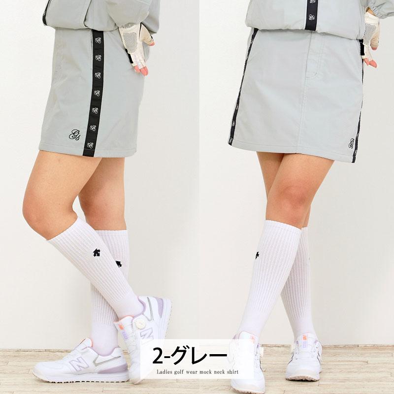 ゴルフスカート レディース ゴルフウェア gs GOLF ロゴテープ使い