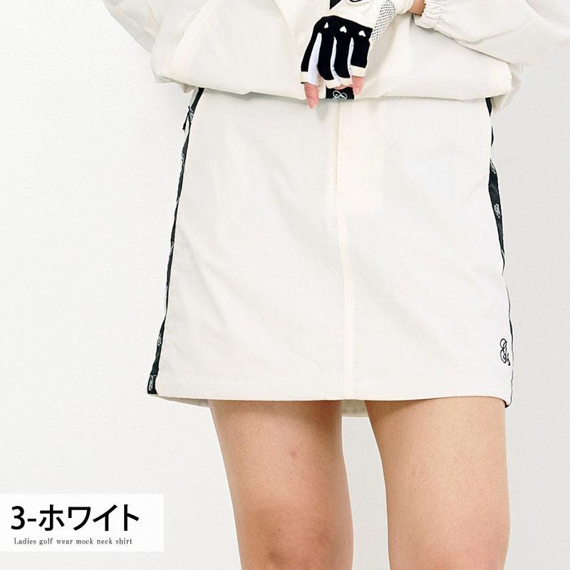 ゴルフスカート レディース ゴルフウェア gs GOLF ロゴテープ使い