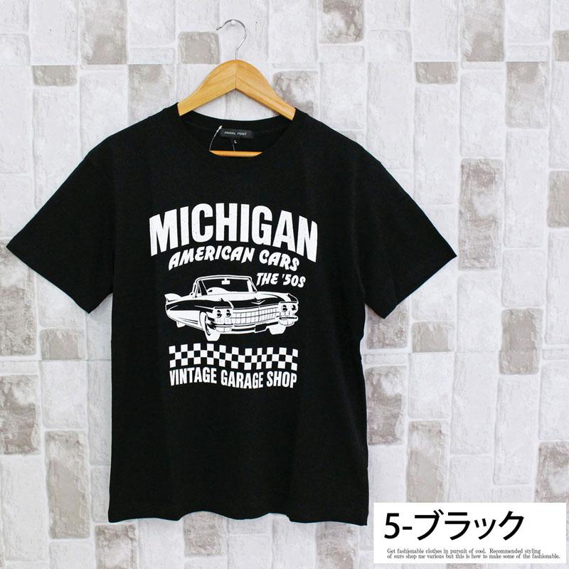 メンズ半袖Tシャツ 半袖 クルーネック ティーシャツ アメカジ 