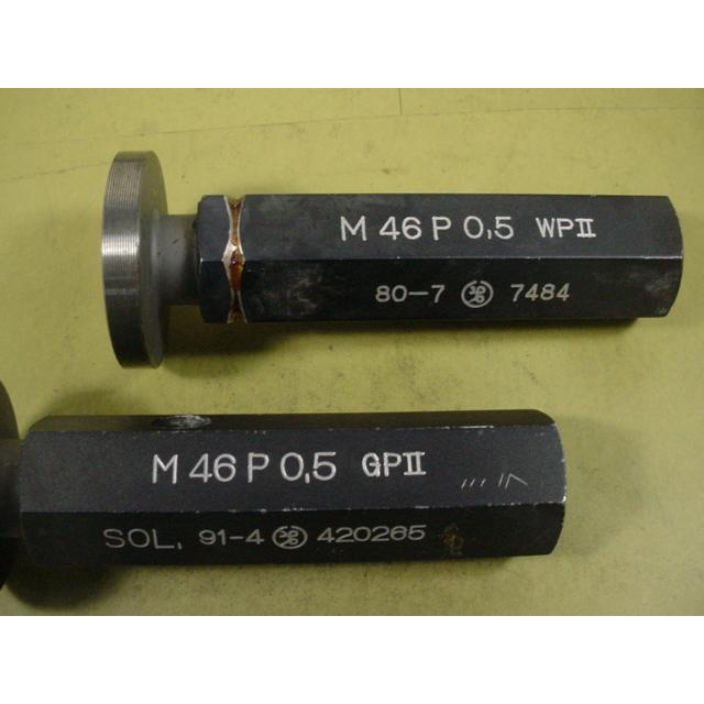 ミリサイズ　ネジゲージ　プラグゲージ　中古品　M46*0.5　 GP2-WP2 |  | 02
