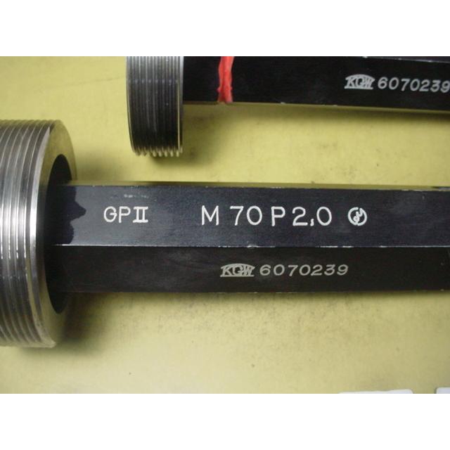 ミリサイズ　ネジゲージ　プラグゲージ　中古品　M70*2.0　 GP2-IP2 |  | 02