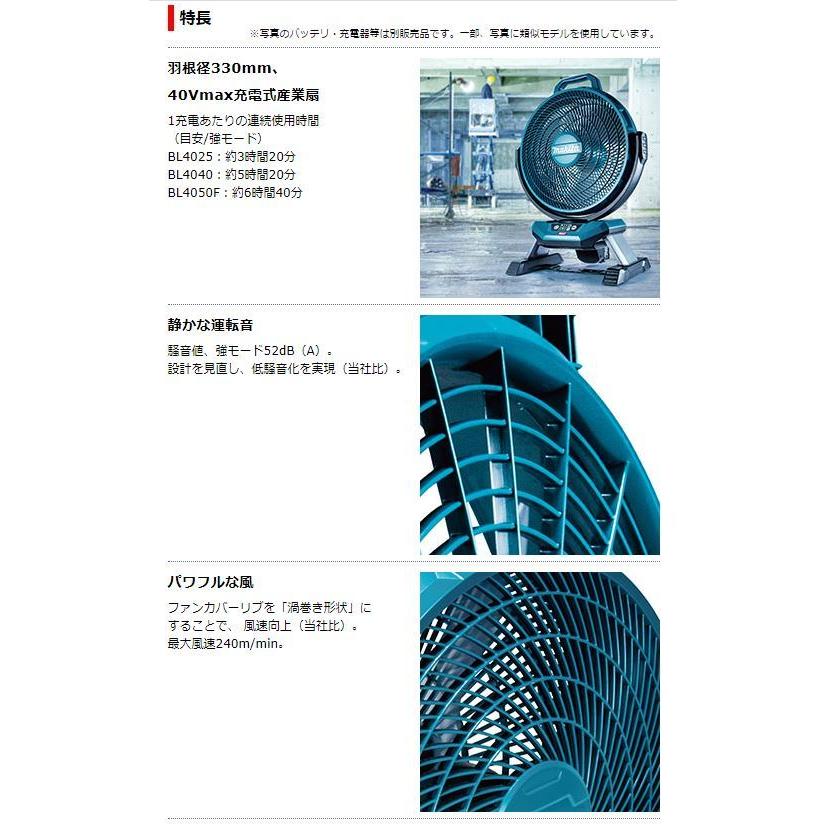 マキタ 40V充電式ファン CF002GZ (青) 本体のみ☆ : TOOL FOR U