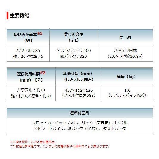 マキタ　10.8V充電式クリーナー　CL115FDWP (ピンク) |  | 04