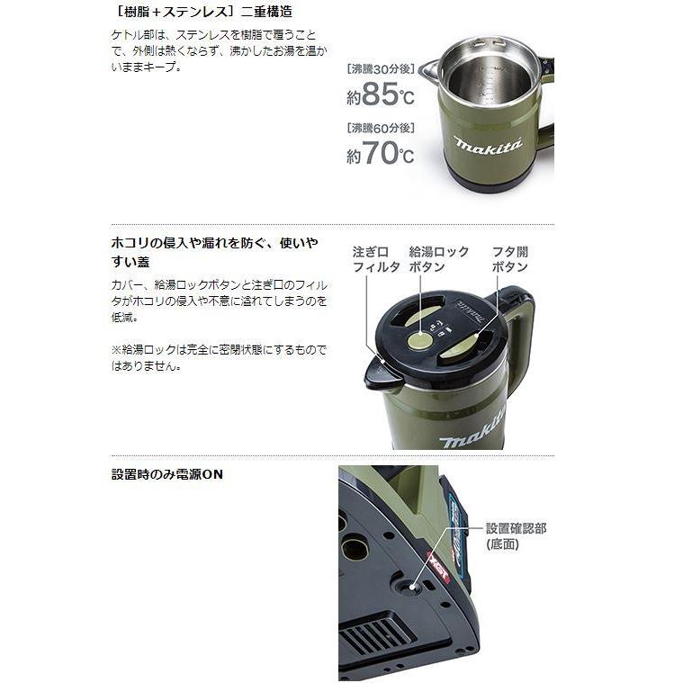 マキタ 40V充電式ケトル KT001GZ (青) 本体のみ : TOOL FOR U Yahoo!店