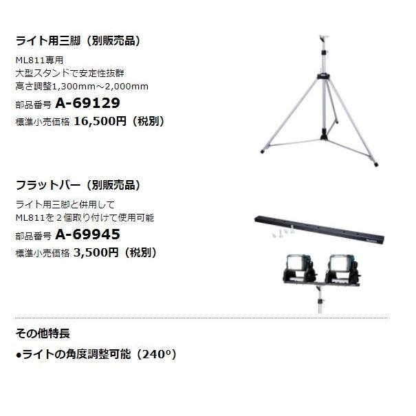 マキタ 充電式スタンドライト ML811 : TOOL FOR U Yahoo!店 - 通販