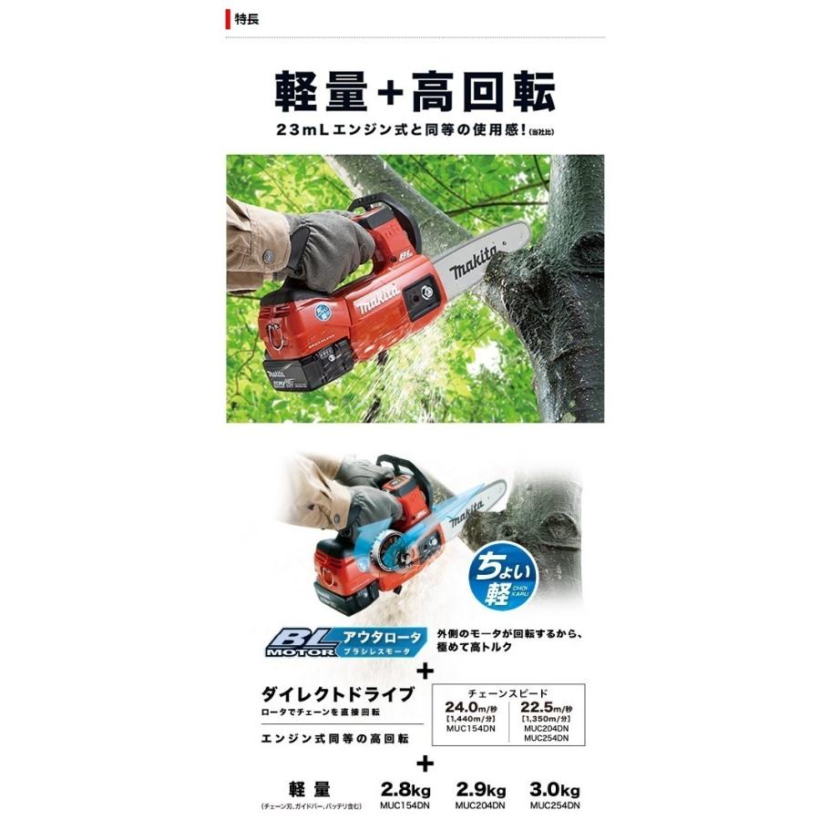 マキタ 18V充電式チェンソー MUC254DZNR (赤) 本体のみ ☆ : TOOL FOR
