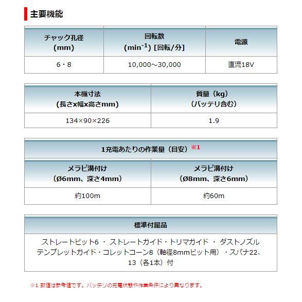 マキタ　18V充電式トリマ　RT50DZ　本体のみ★ |  | 04