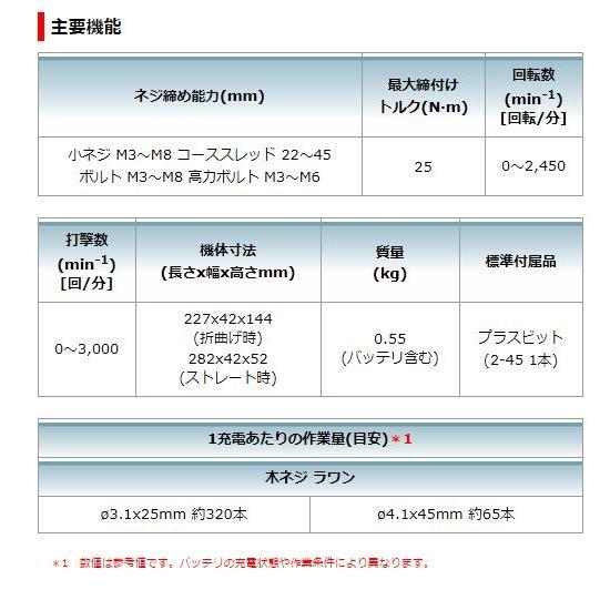 マキタ　7.2V充電式ペンインパクトドライバ　TD022DZB　(黒)　本体のみ★ 【Ｌx】