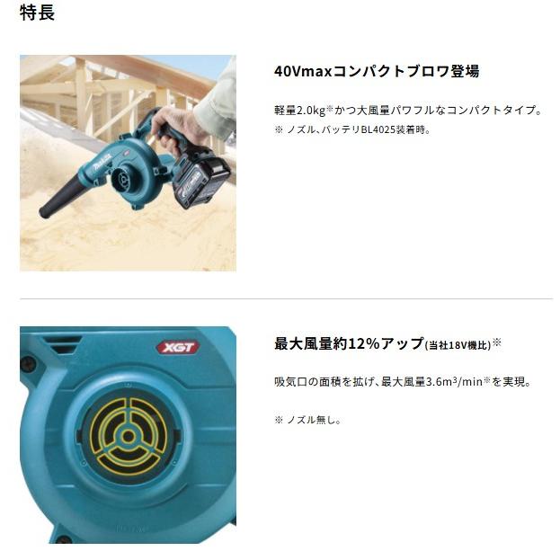 マキタ 40V充電式ブロワ UB002GZ 本体のみ : TOOL FOR U Yahoo!店