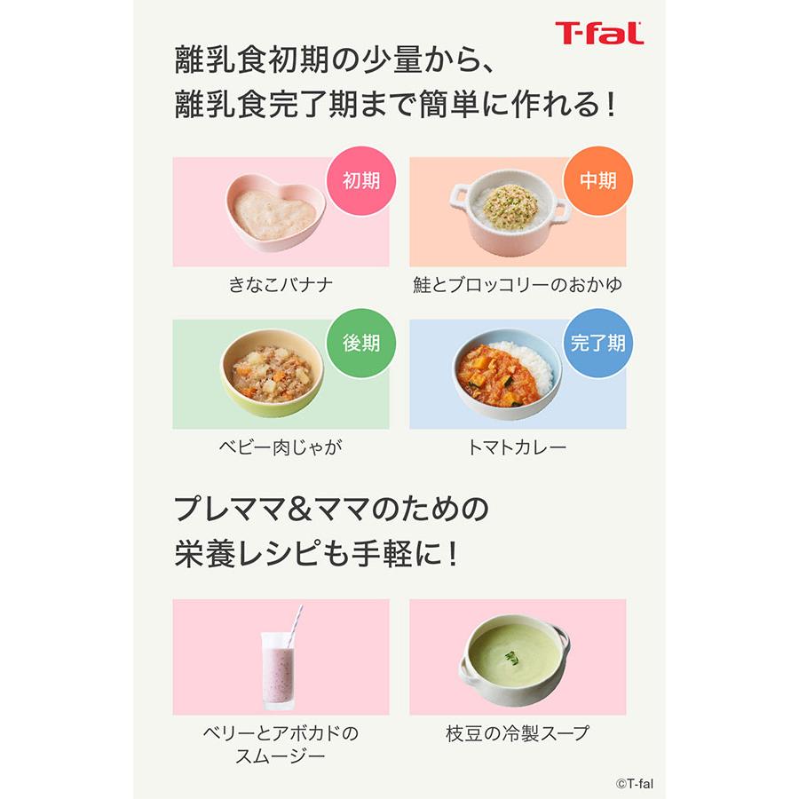 T-fal（ティファール） ハンドブレンダー ベビー ライトグレー